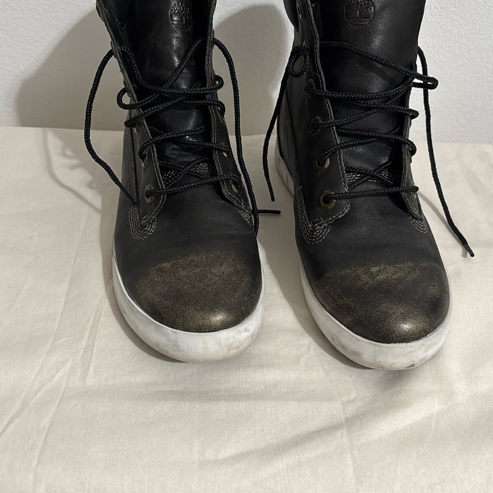 Timberland Black Leather Footwear